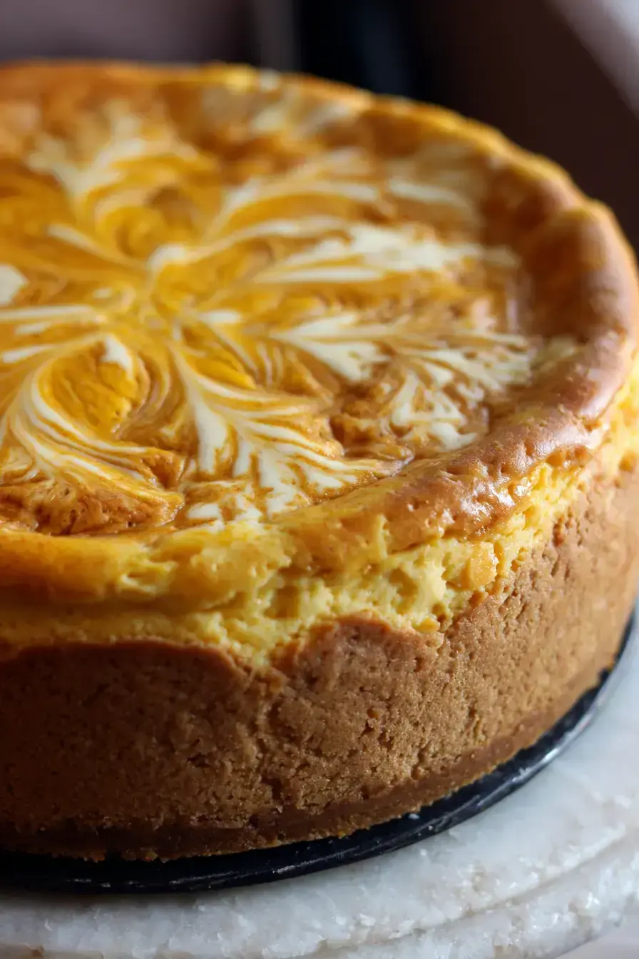 Pumpkin Cake Cheesecake recipe finished dish