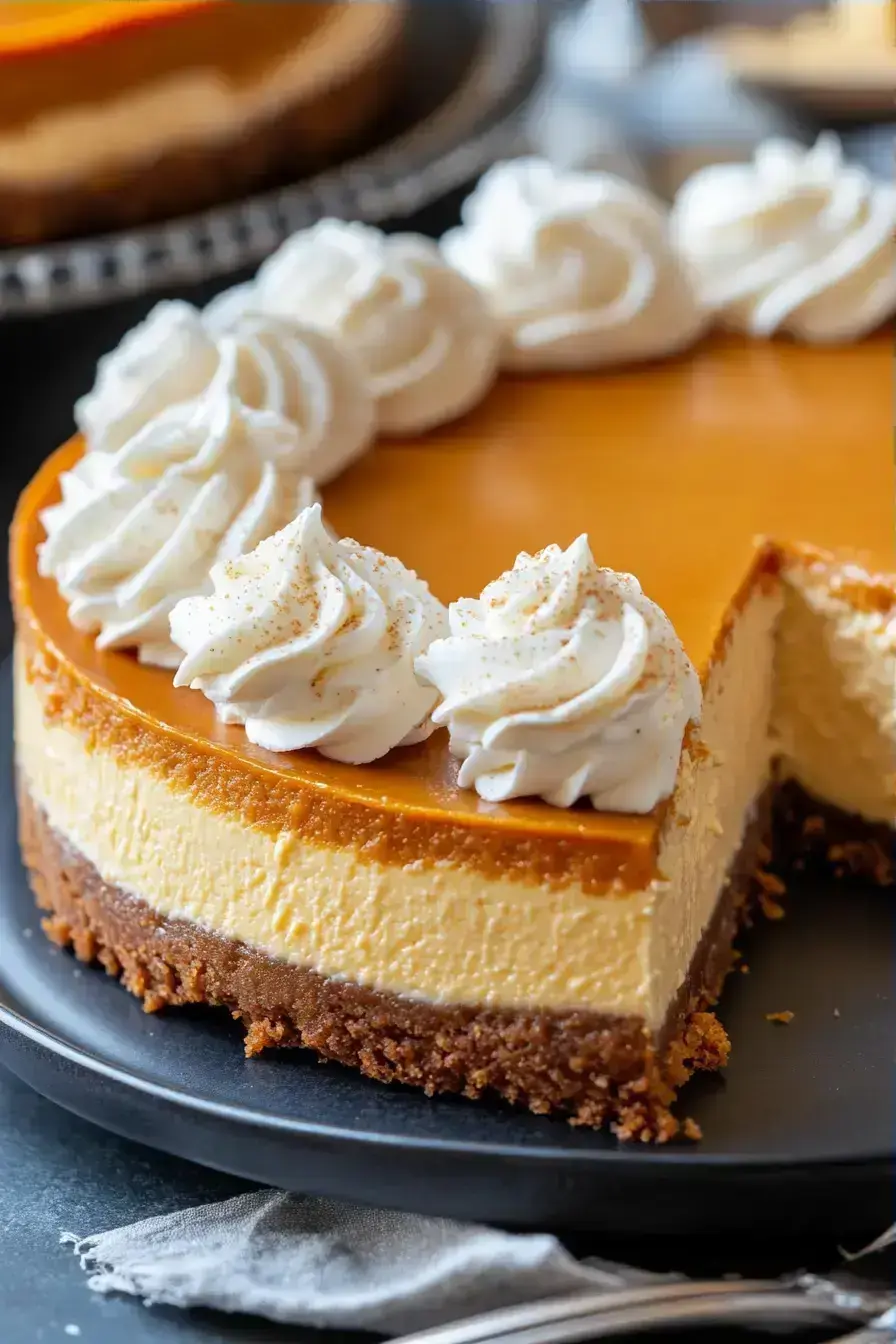 Pumpkin Cheesecake recipe finished dish