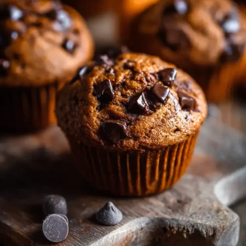 Easy Pumpkin Chocolate Chip Muffins