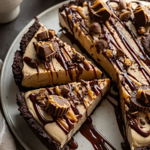 Easy Reese's Peanut Butter Cup Pie