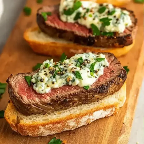 Easy Steak Crostini