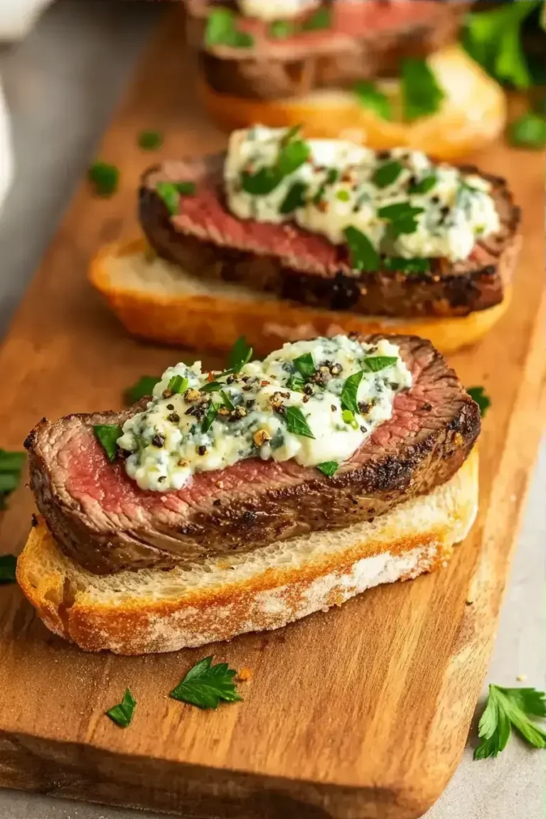 Easy Steak Crostini