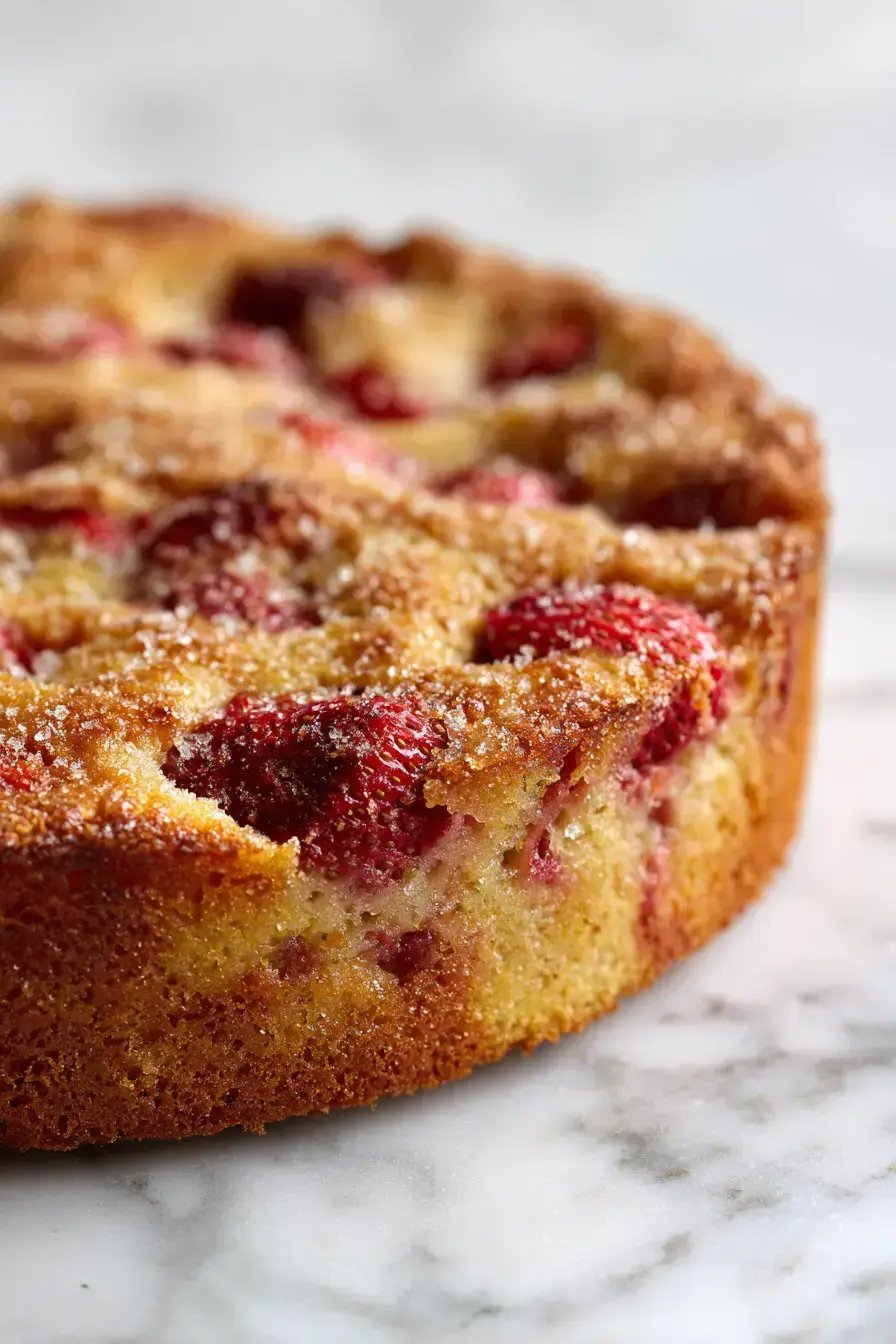 Strawberry Cake recipe finished dish