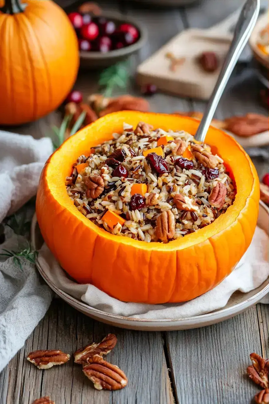 Stuffed Pumpkins recipe finished dish