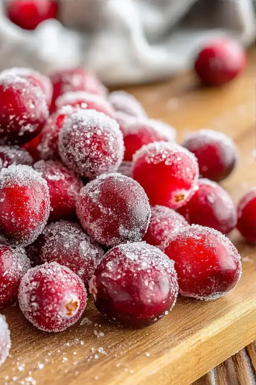 Sugared Cranberries recipe finished dish