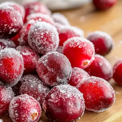 Easy Sugared Cranberries