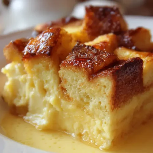 Easy Vanilla Custard Bread Pudding