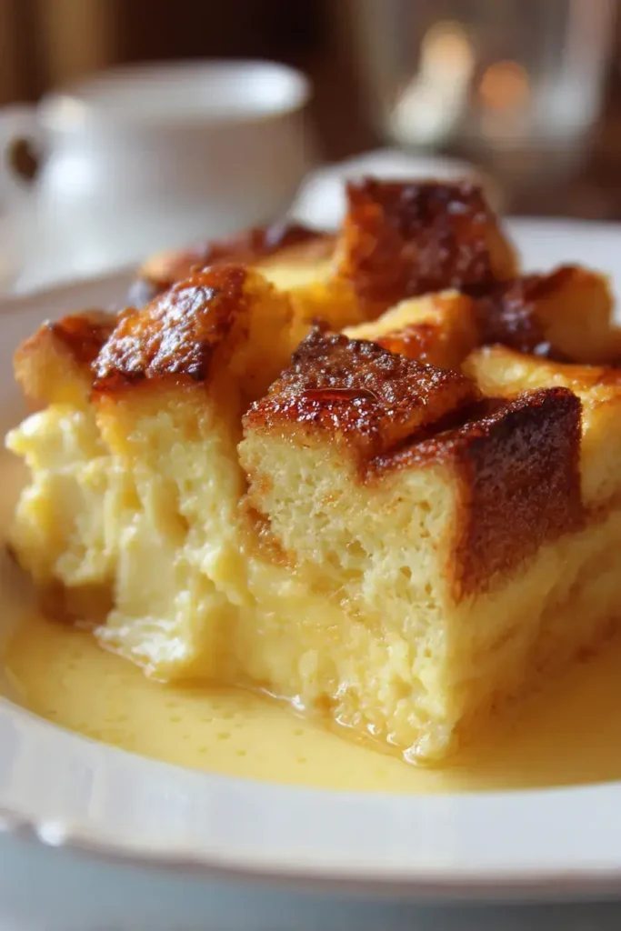 Easy Vanilla Custard Bread Pudding