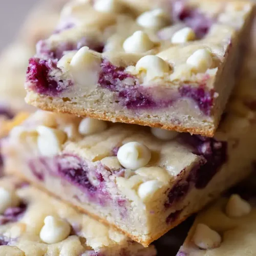 Easy White Chocolate Raspberry Bars