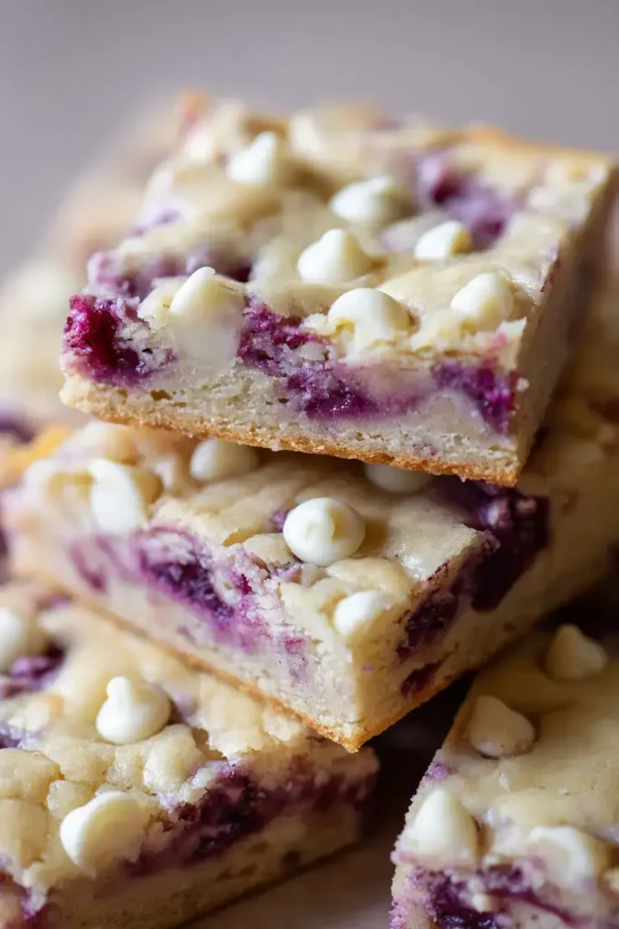 Easy White Chocolate Raspberry Bars