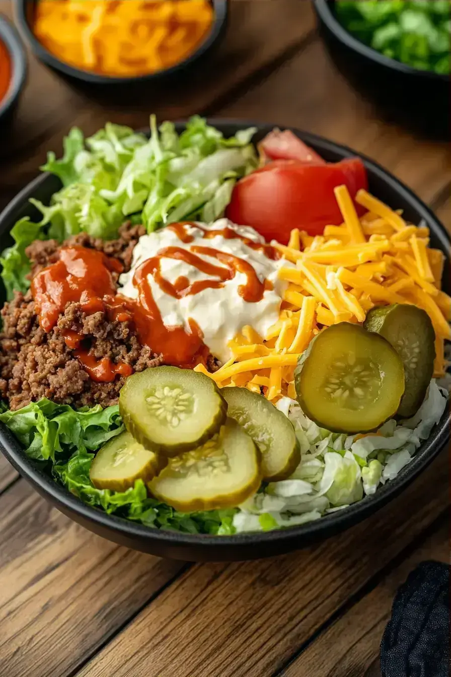 Big Mac Bowls serving presentation