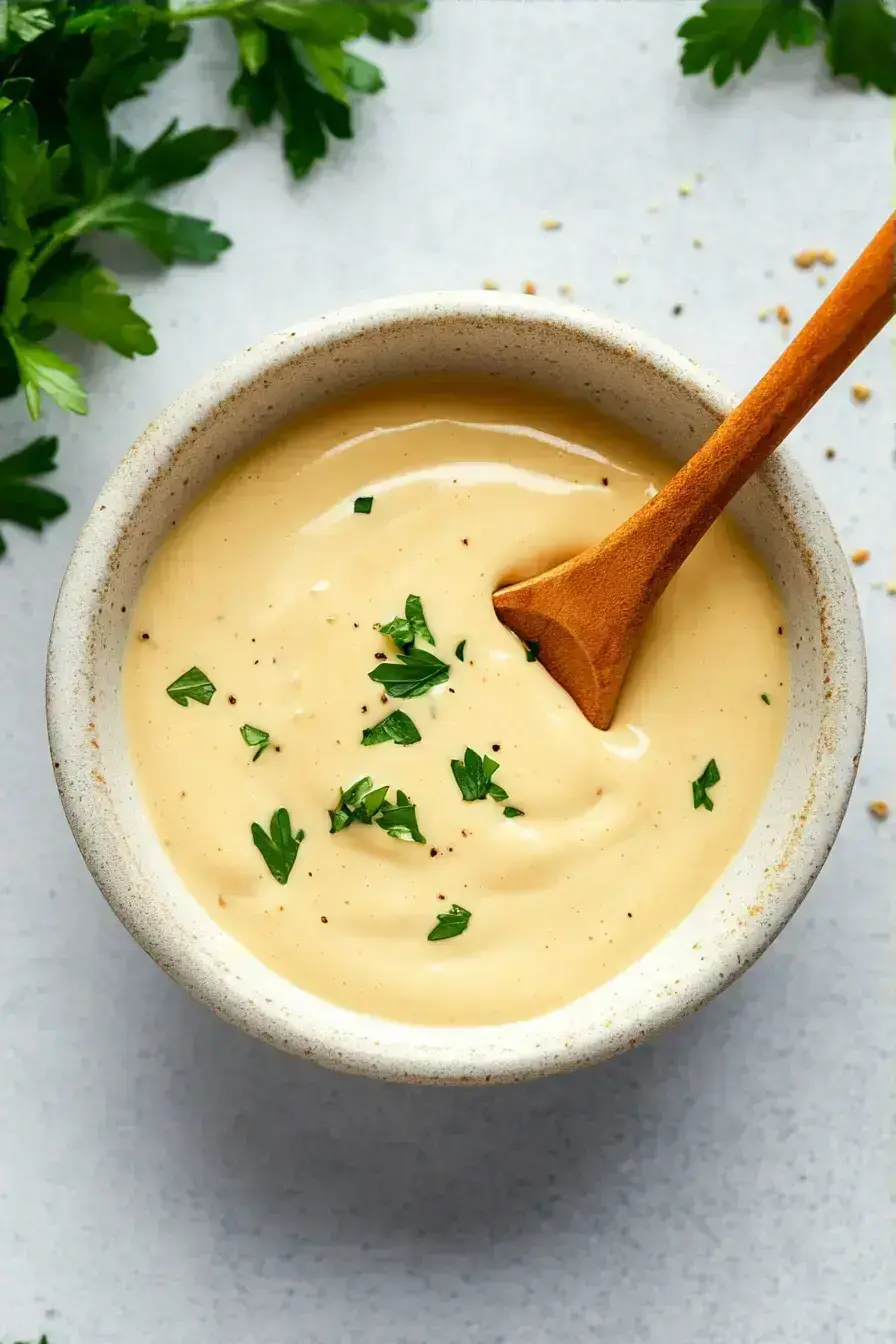 Big Mac Sauce serving presentation