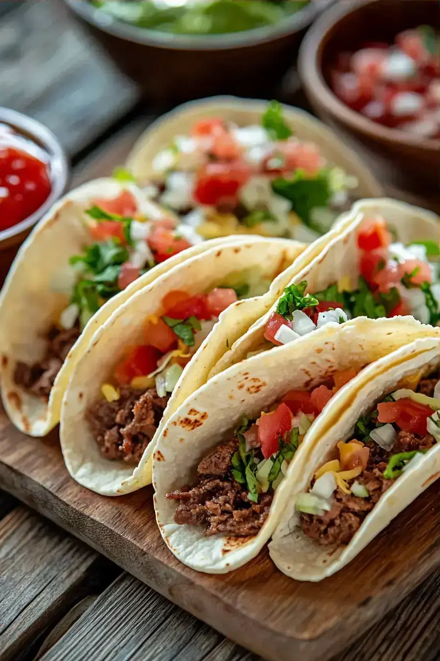 Big Mac Tacos serving presentation