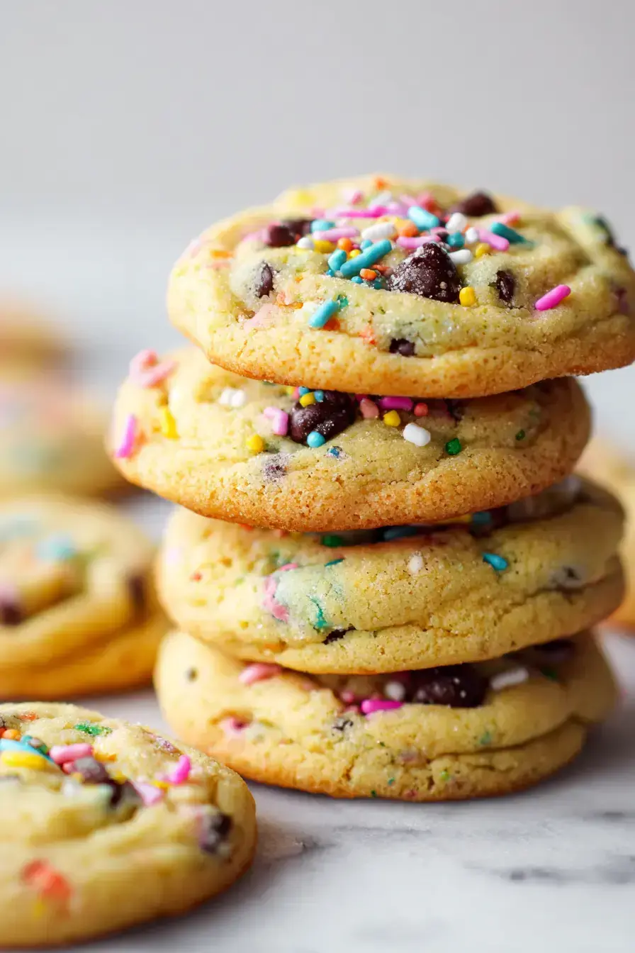 Cake Mix Cookies serving presentation