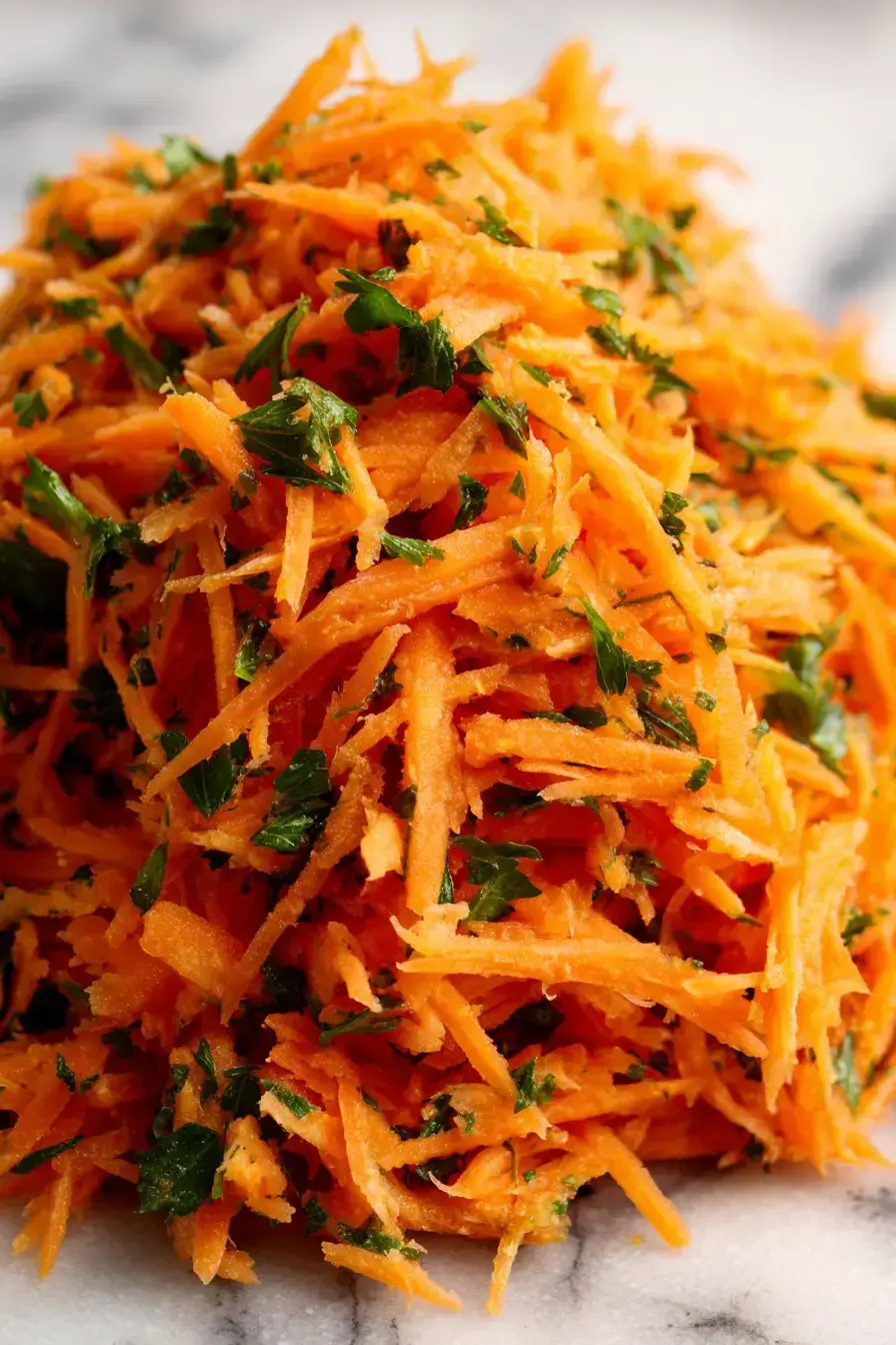Carrot Salad serving presentation