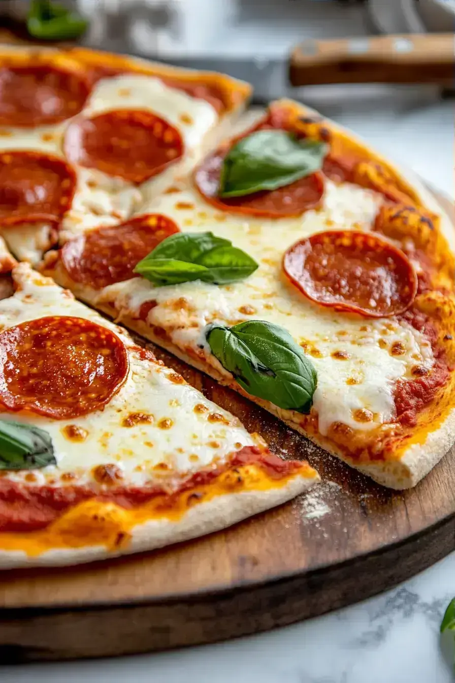 Charcoal Pizza serving presentation