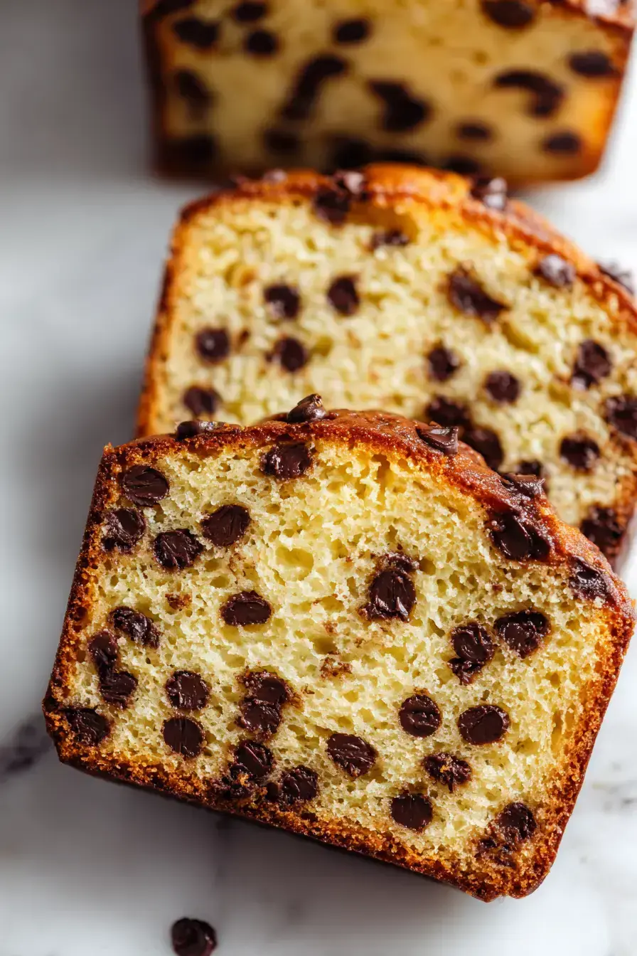 Chocolate Chip Bread serving presentation