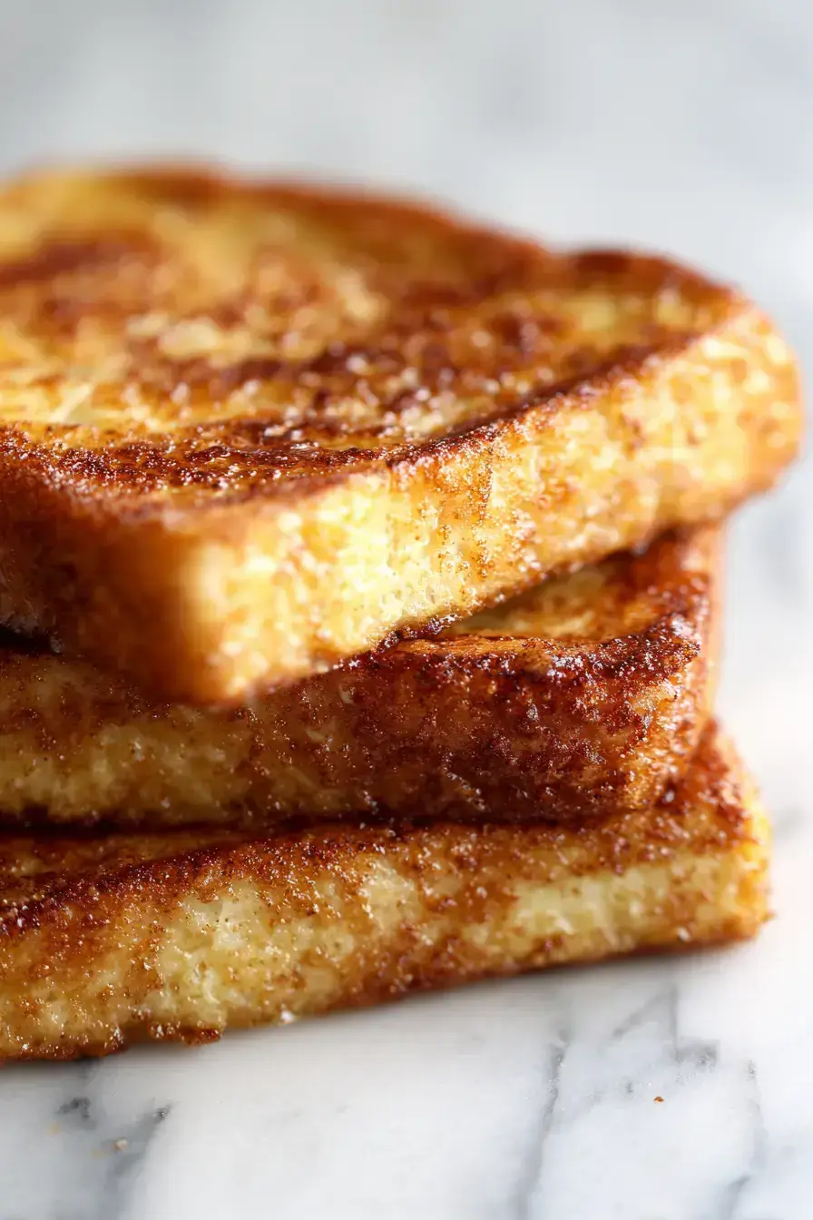 Cinnamon French Toast serving presentation
