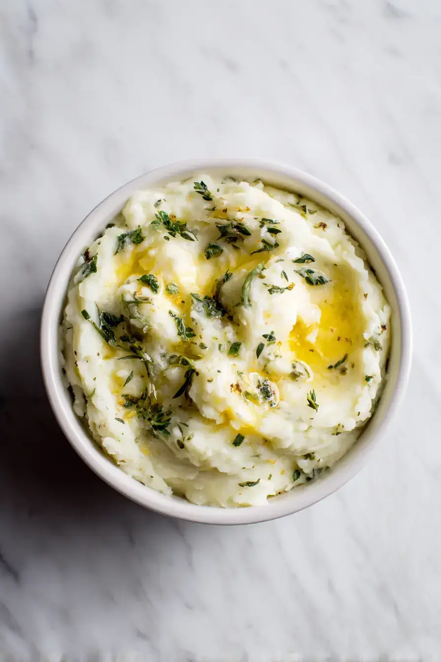 Colcannon Mashed Potatoes serving presentation
