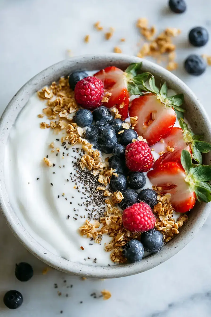 Creamy Yogurt Bowl serving presentation