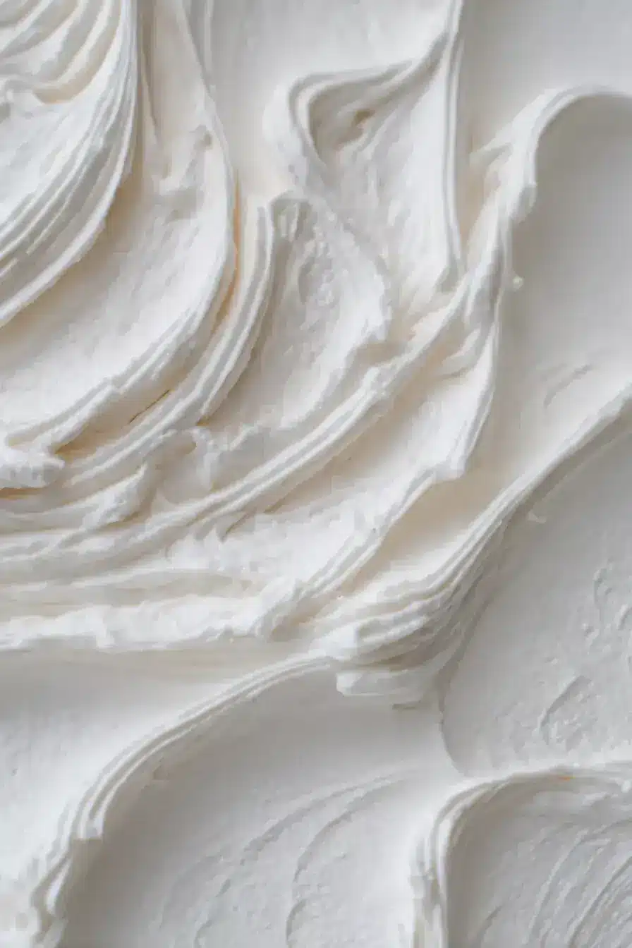 Ermine Frosting serving presentation