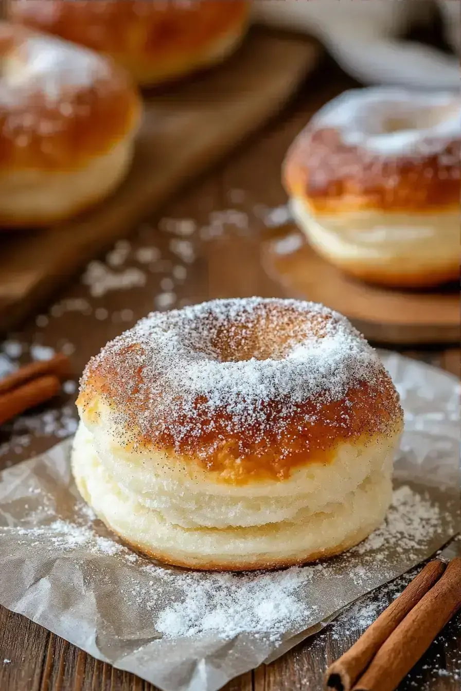 French Breakfast Puff serving presentation