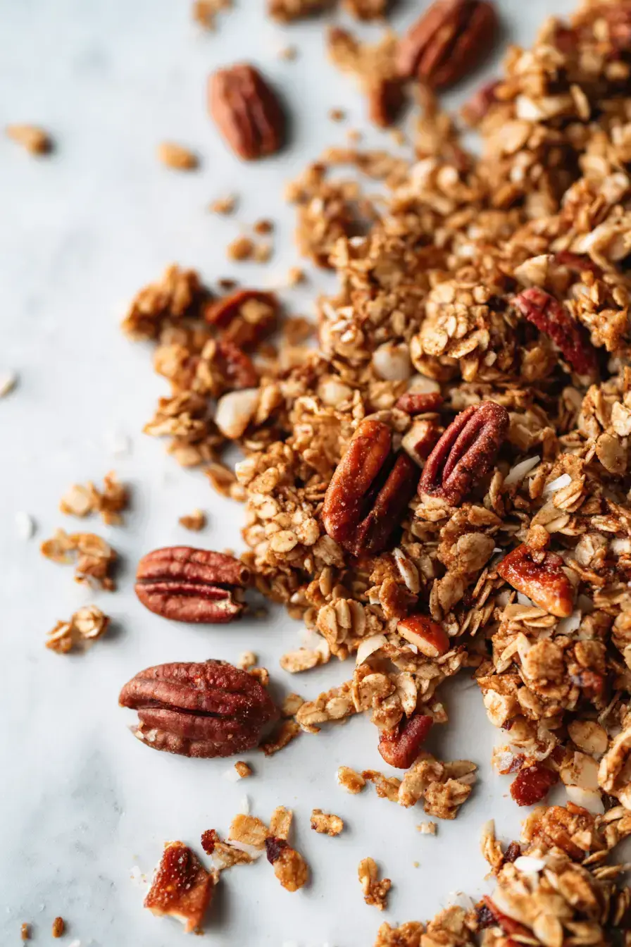 Gingerbread Granola serving presentation