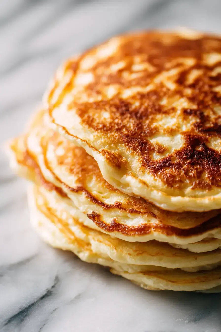 Greek Yogurt Pancakes serving presentation