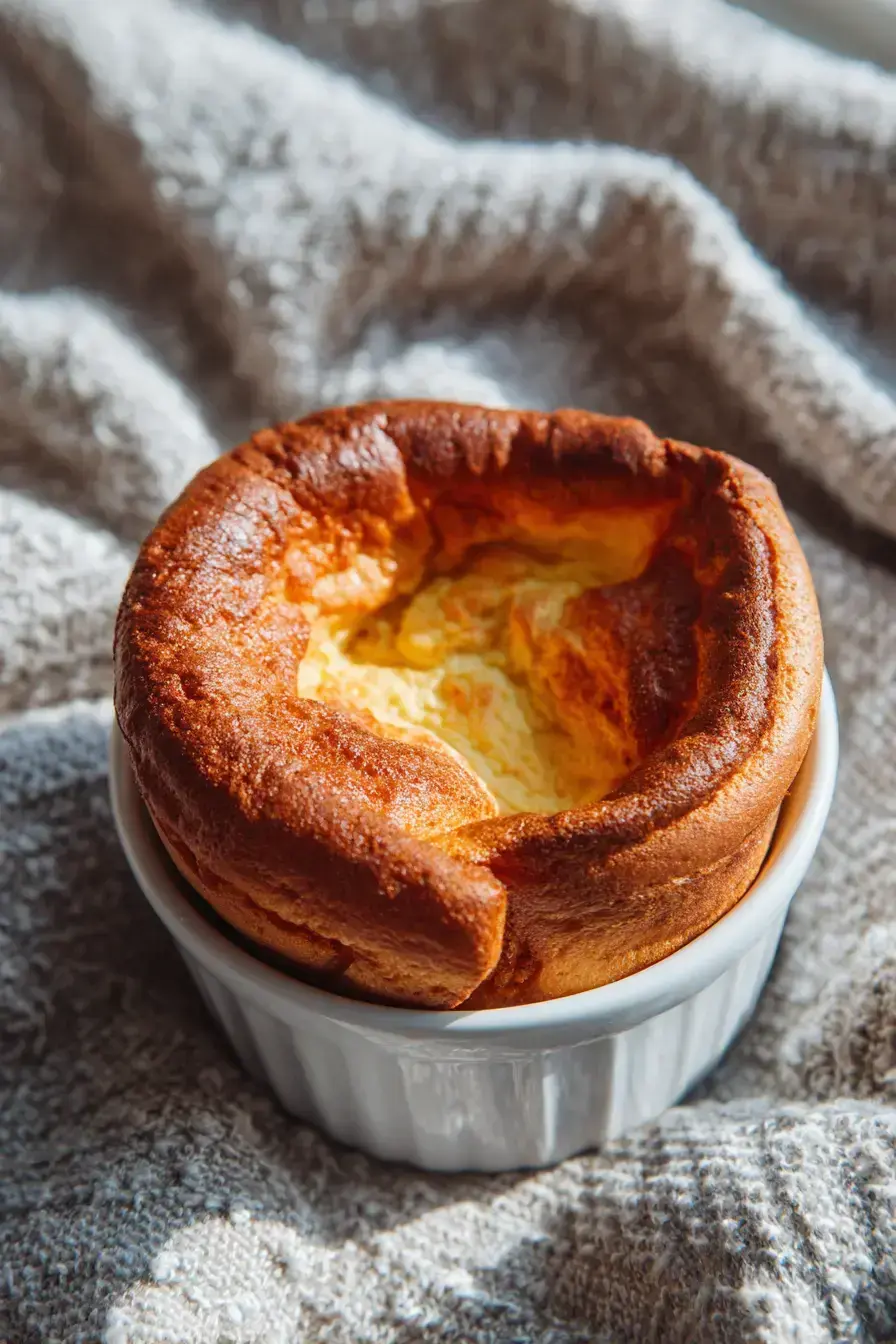 Individual Yorkshire Puddings serving presentation