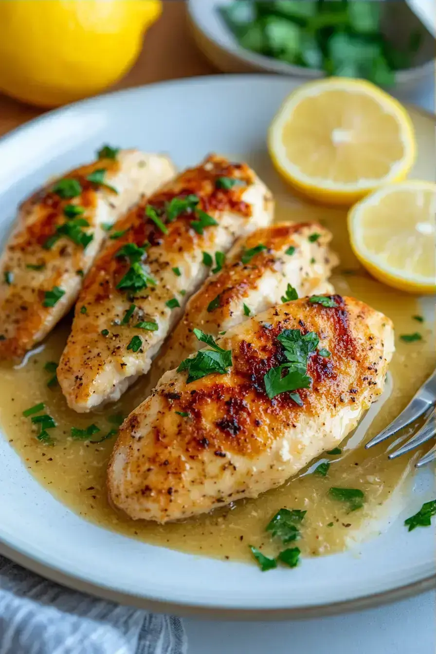 Lemon Chicken serving presentation