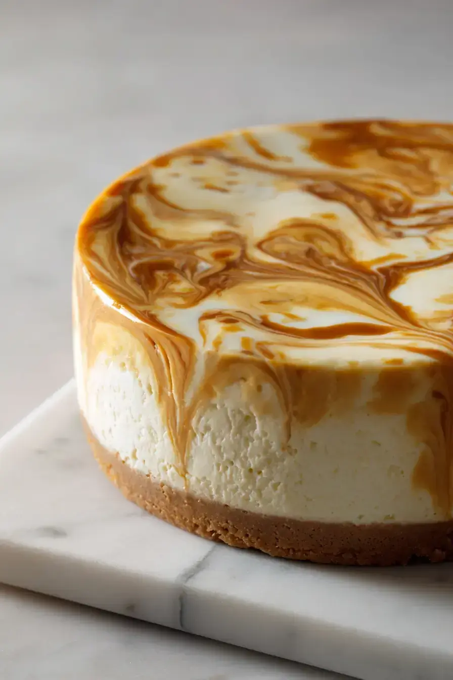 Pumpkin Cake Cheesecake serving presentation