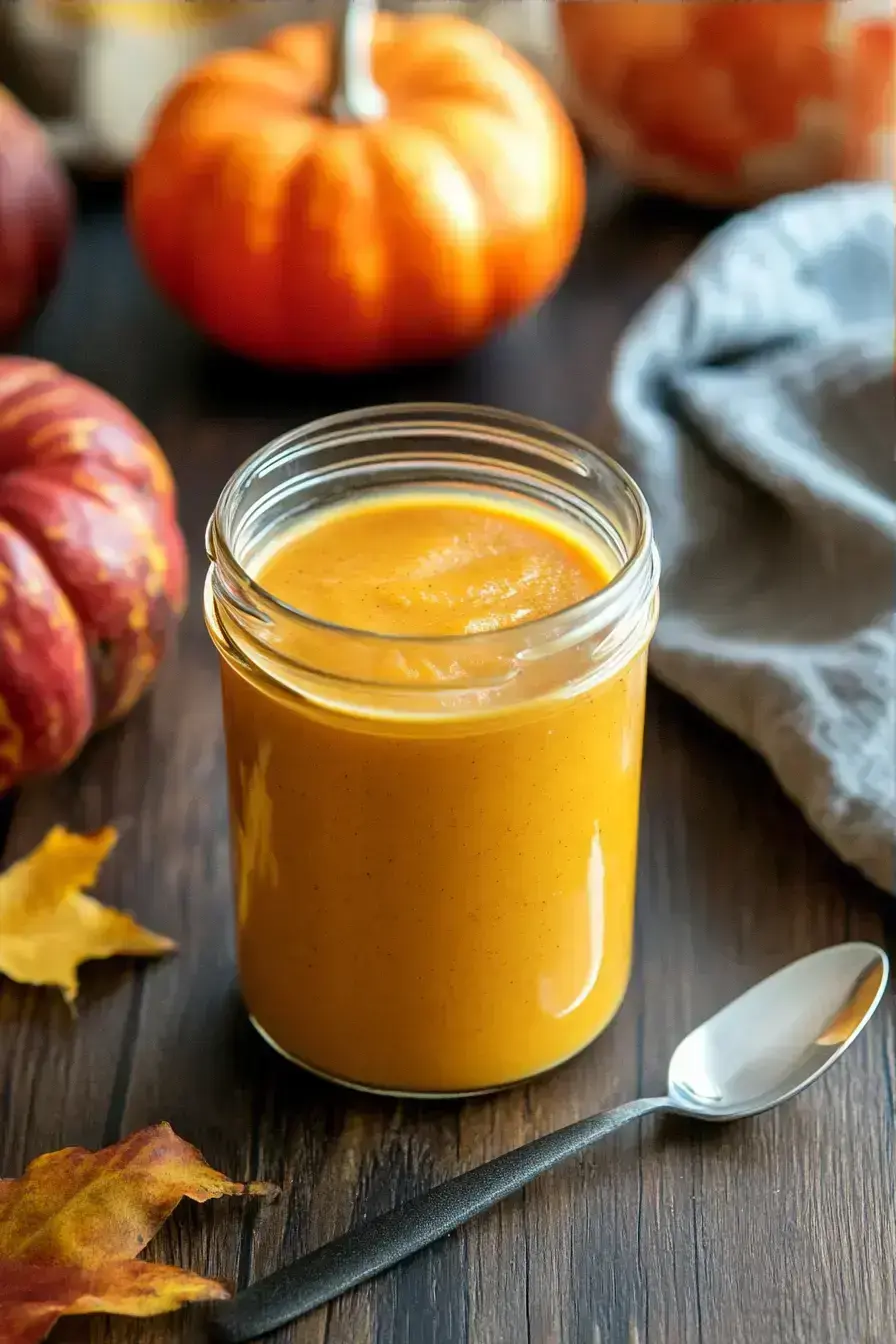 Pumpkin Spice Creamer serving presentation