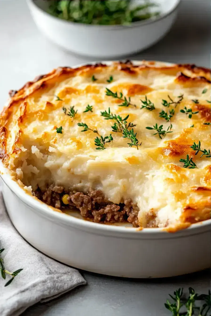 Shepherd's Pie serving presentation