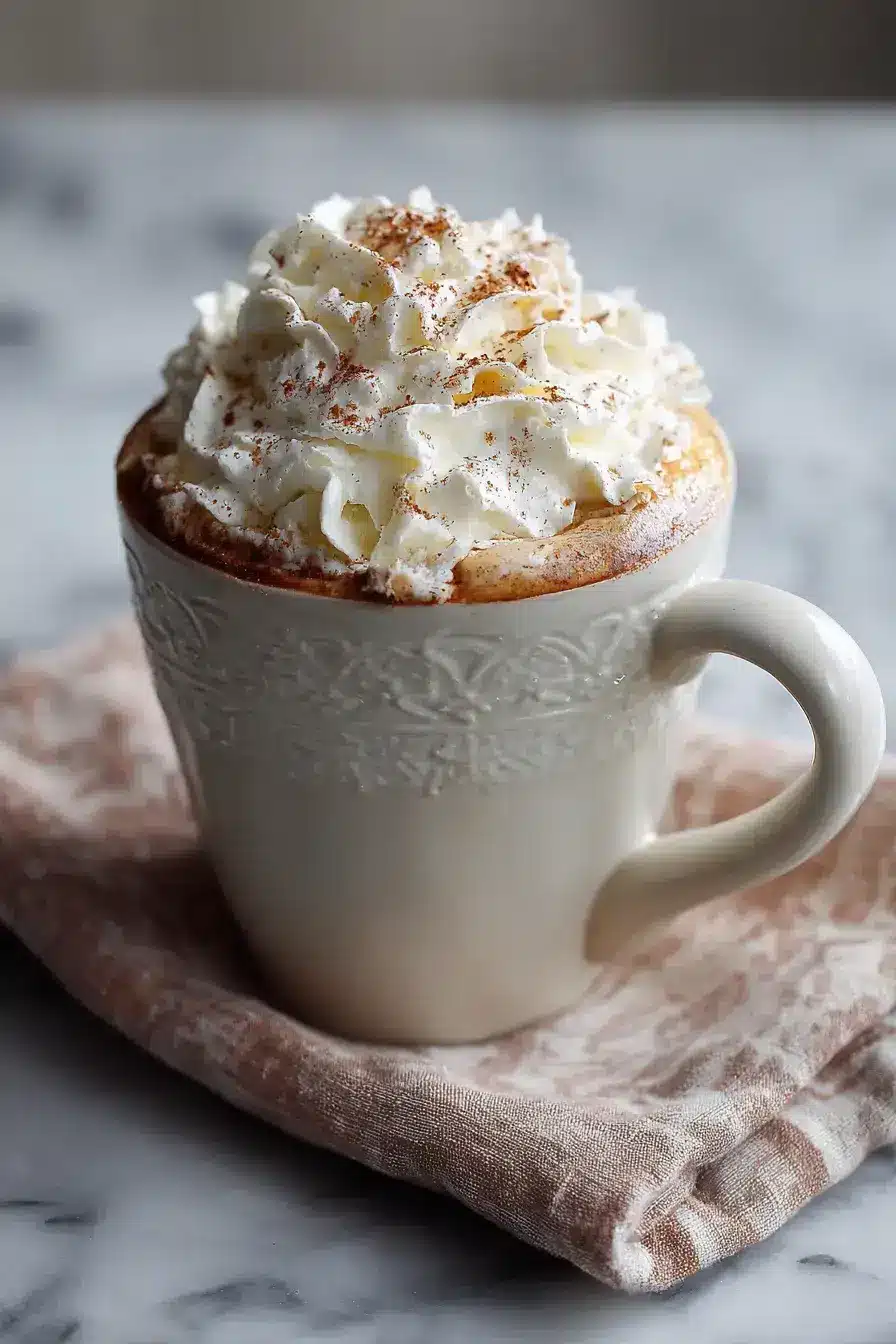 Sour Cream Coffee serving presentation