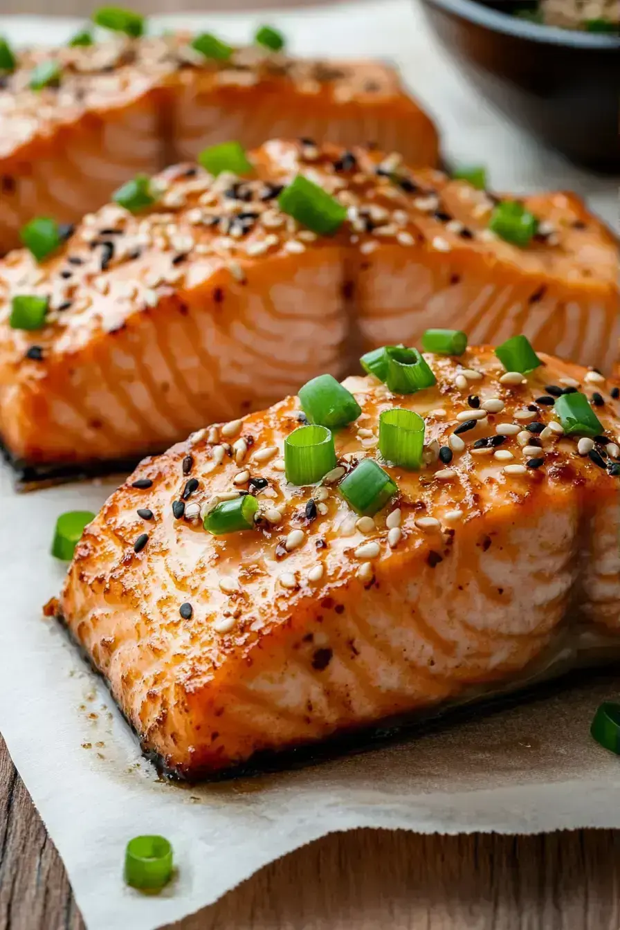 Soy Salmon serving presentation