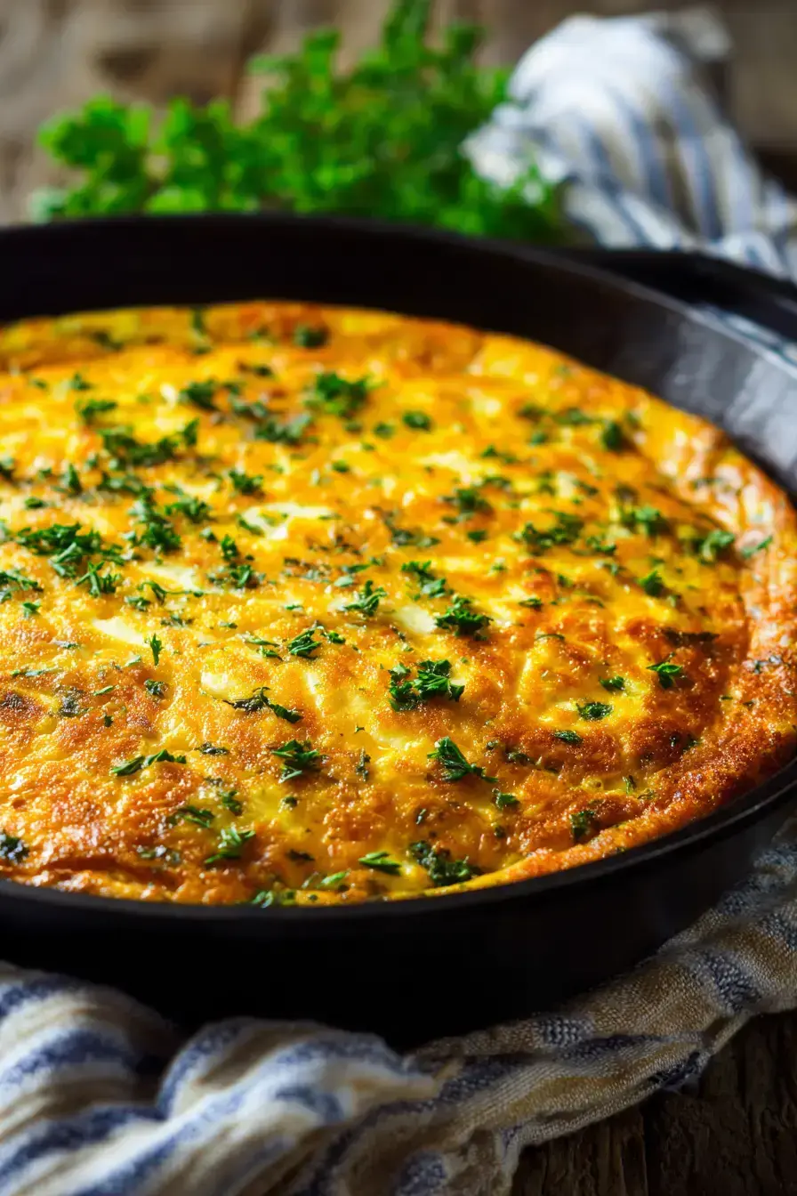 Sweet Potato Frittata serving presentation