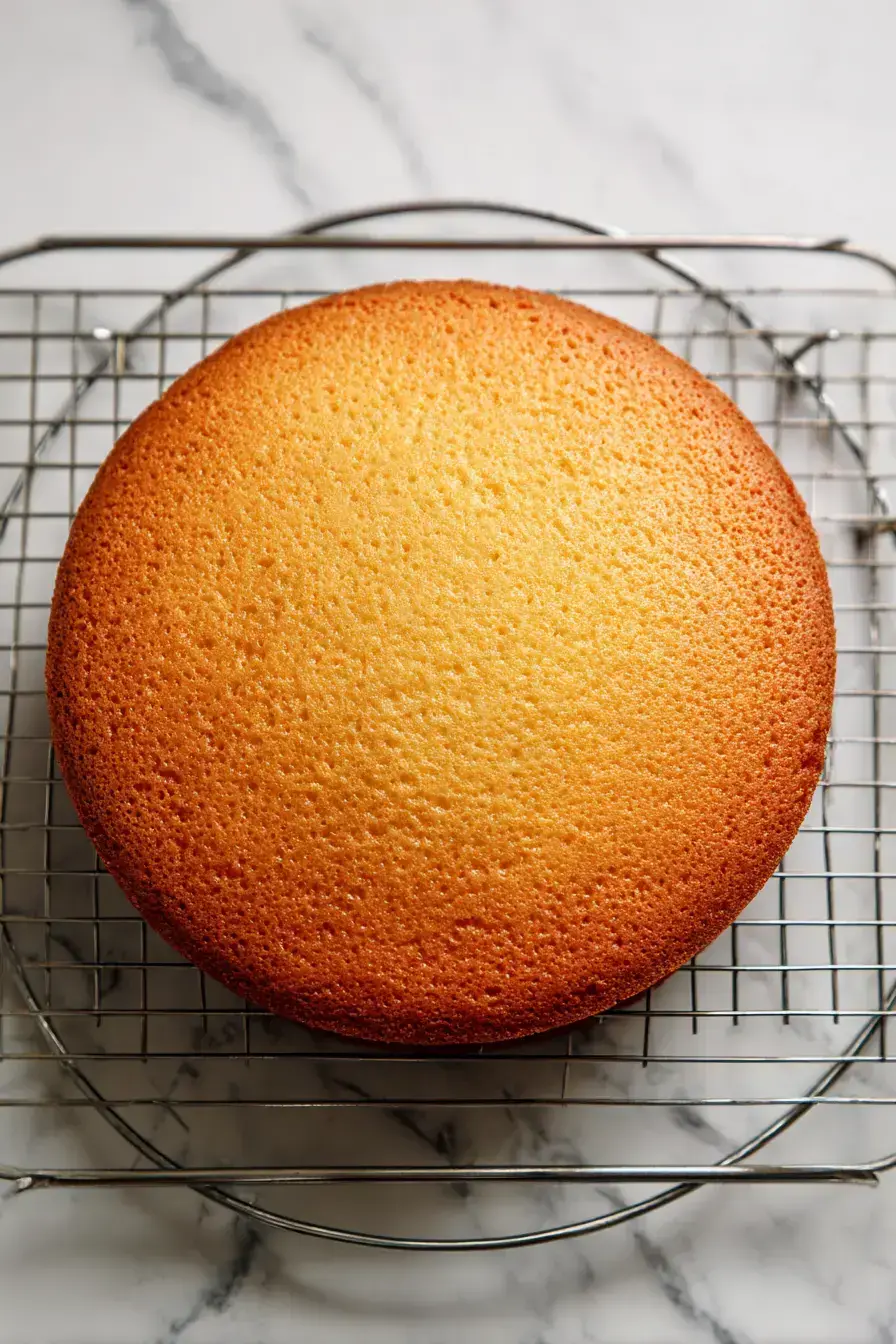 Vanilla Cake serving presentation