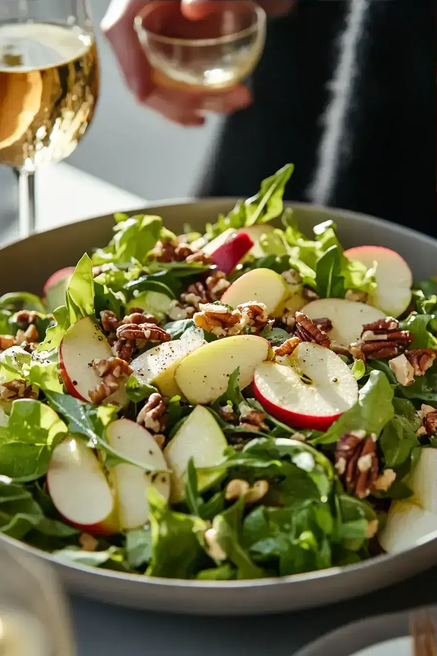Waldorf Salad serving presentation