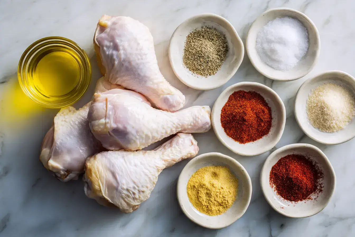 Chicken Drumsticks ingredients preparation