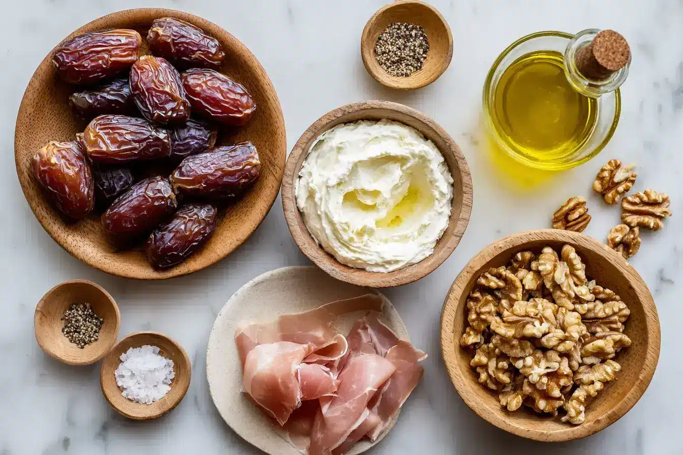 Roman Stuffed Dates ingredients preparation