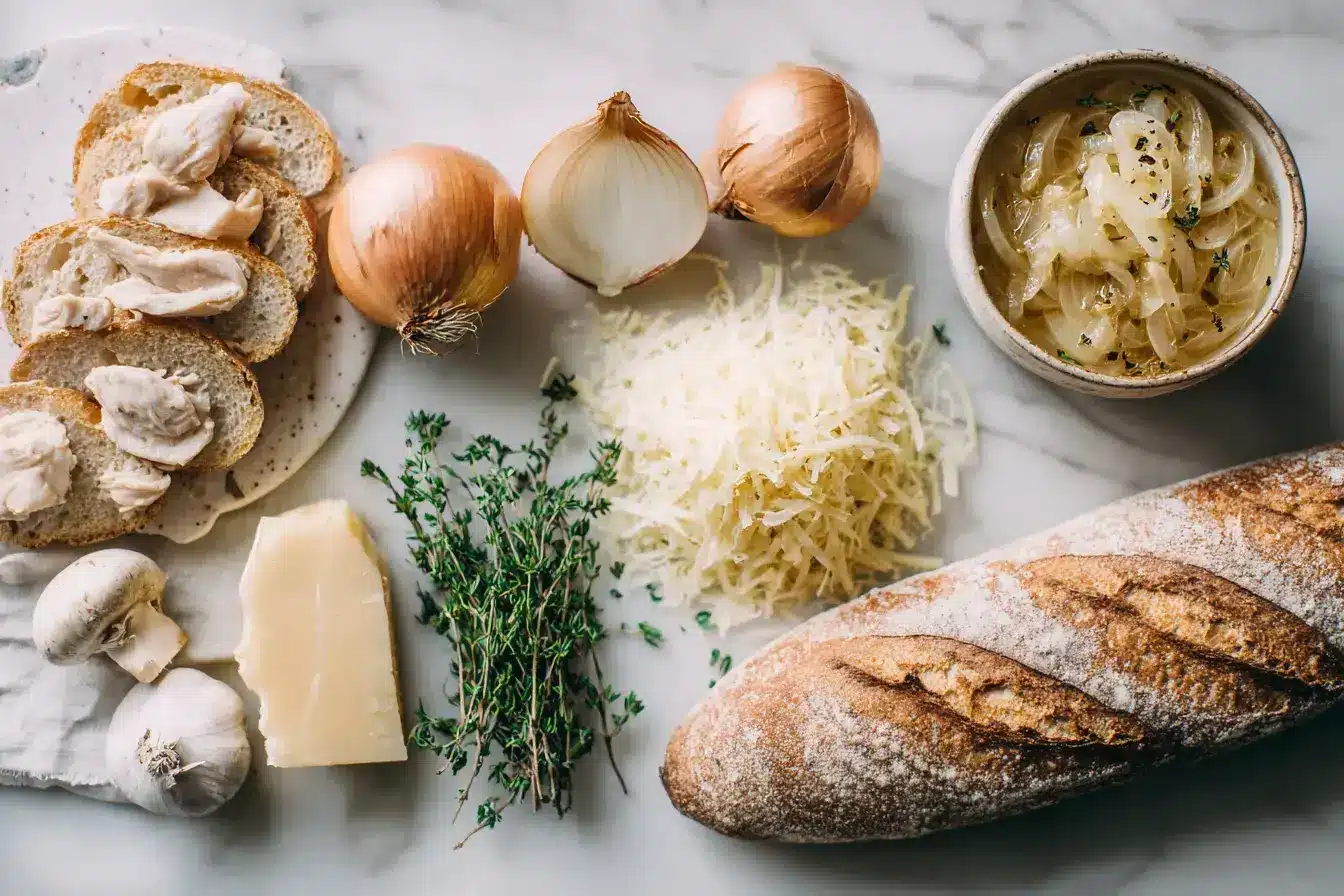 chicken and french onion soup ingredients preparation