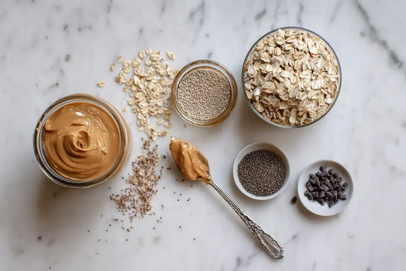 oats and peanut butter balls ingredients preparation