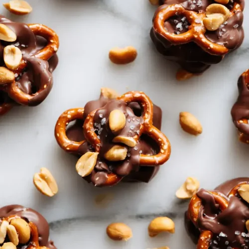 Easy Chocolate Pretzel Clusters