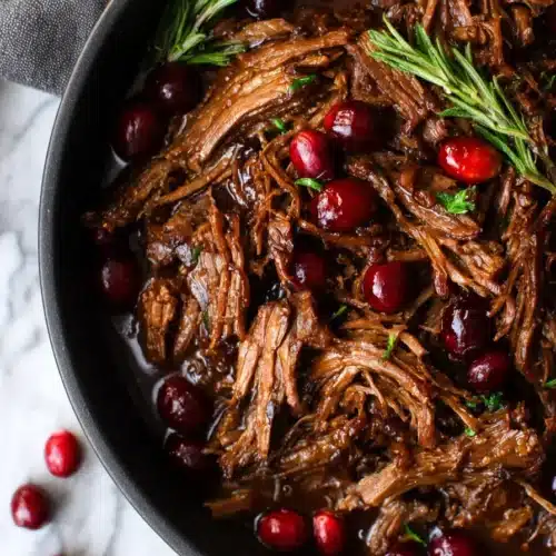 Easy Cranberry Balsamic Roast Beef