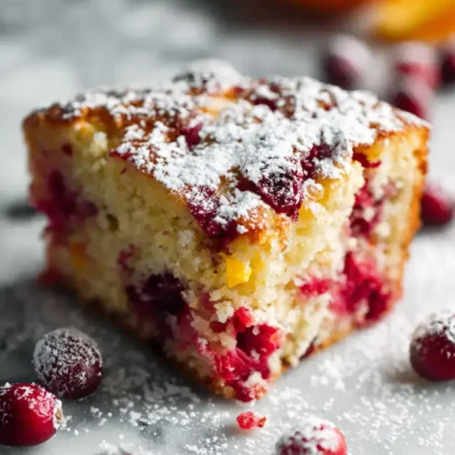 Easy Cranberry Orange Breakfast Cake