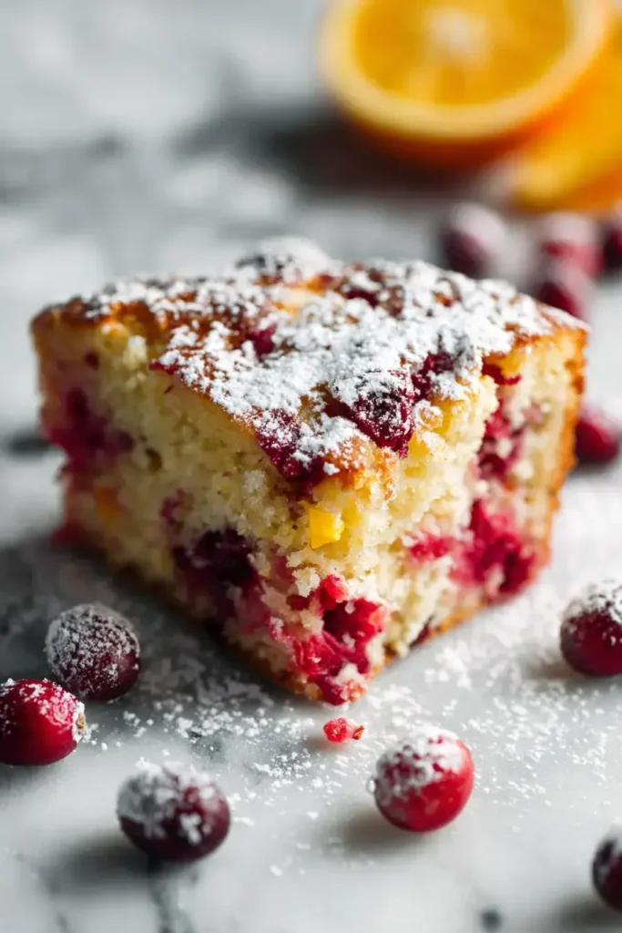 Easy Cranberry Orange Breakfast Cake