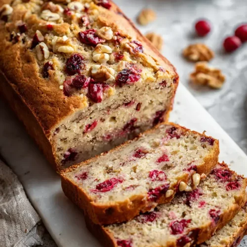 Easy Cranberry Walnut Bread