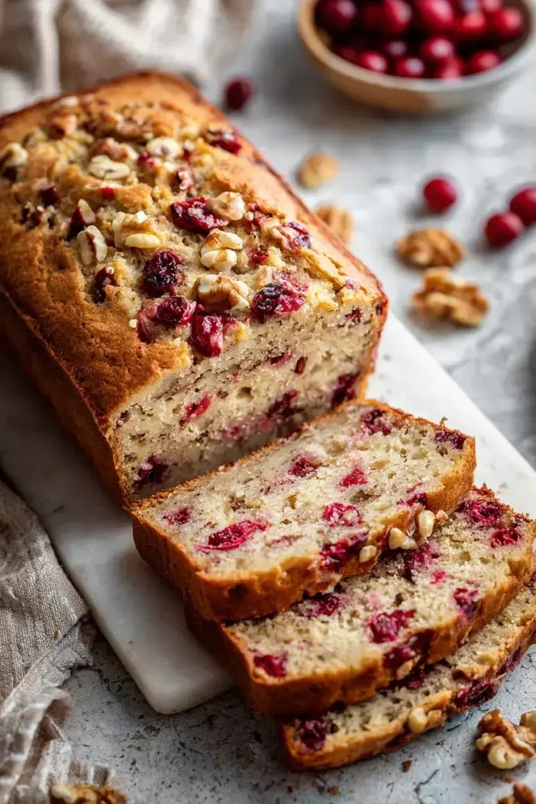 Easy Cranberry Walnut Bread