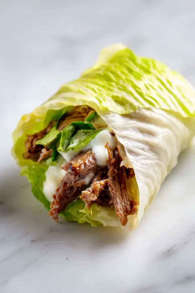 Keto Beef Lettuce Wraps