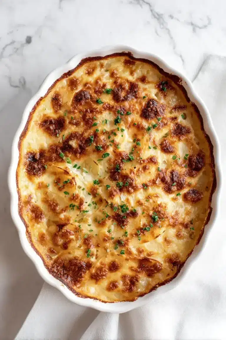 Easy Potatoes Au Gratin with Ham